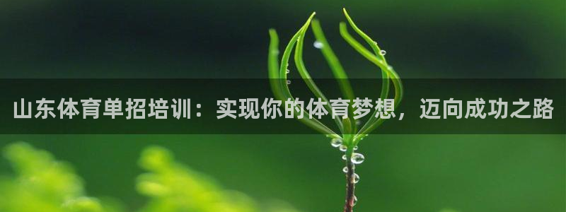 富联平台登录入口官网：山东体育单招培训：实现你的体育