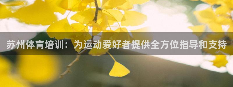 富联娱乐总代理电话：苏州体育培训：为运动爱好者提供全